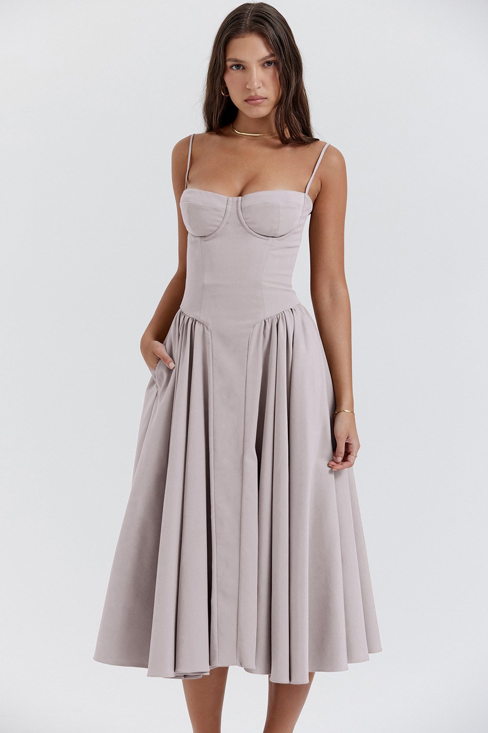 Isabelle Corset Midi Dress Multi 6