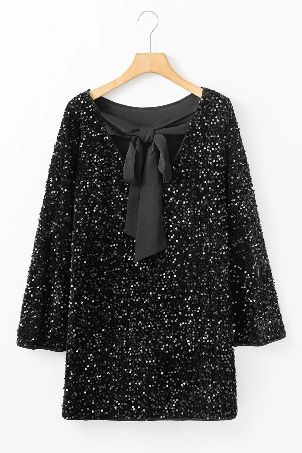 Celestine Sequin Mini Dress Black 6