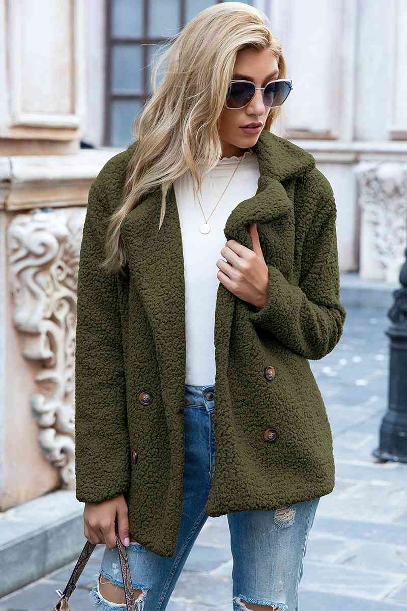 Margot Sherpa Collar Coat Coffee Brown 10
