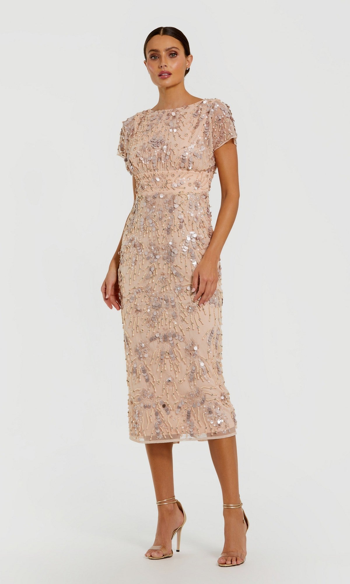 Margot Sage Midi Wedding Guest Dress Sage 1