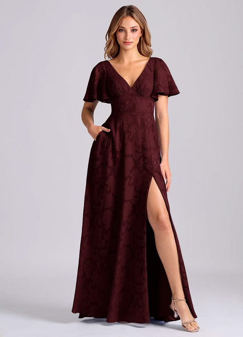 Kimber Floral Burnout A-Line Dress Blush 1