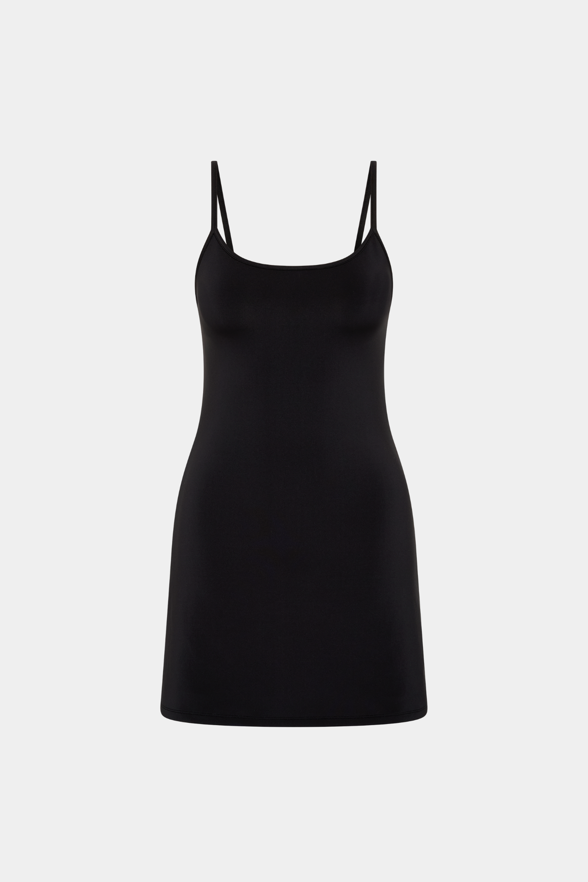 Venus Satin Mini Dress in Black Black 10