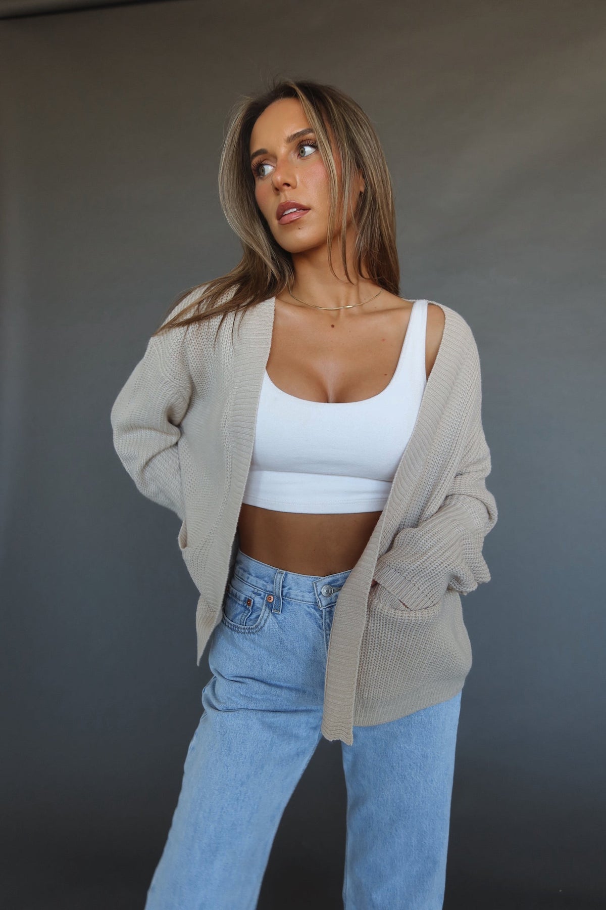 Danni Cropped Cardigan Multi 1