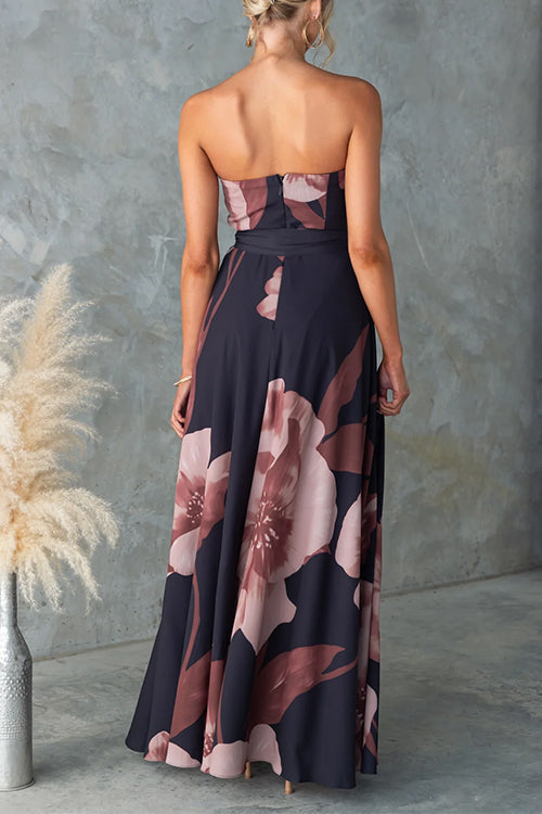 Isabelle Floral Tie-Waist Maxi Dress Floral 4