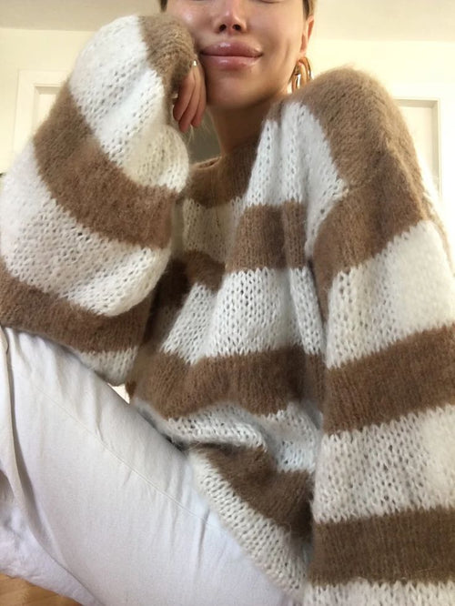 Margot Mohair Knit Sweater Dress Multi 1