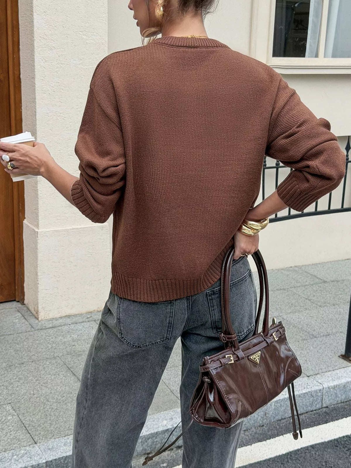 Eleanor Ribbed Knit Sweater Multi 5