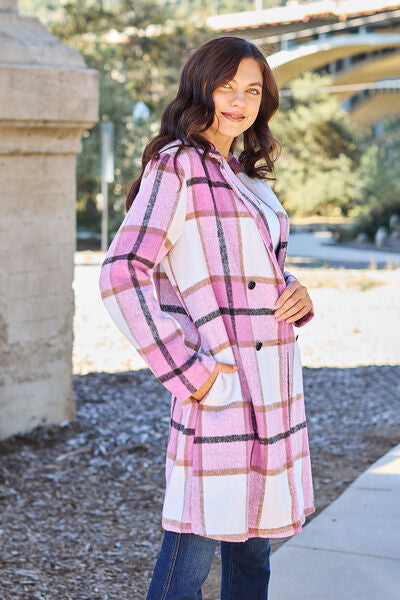 Margot Plaid Lapel Coat London Plaid 21