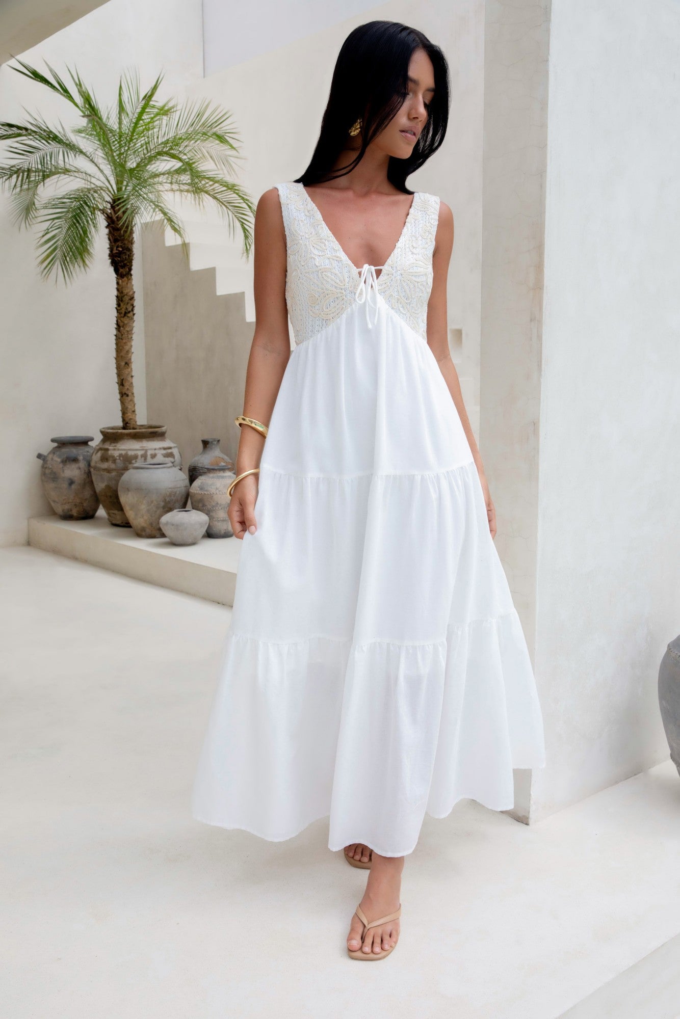 Ophelia Paradise Maxi Dress in Soft Yellow Your Love Maxi Dress White 9