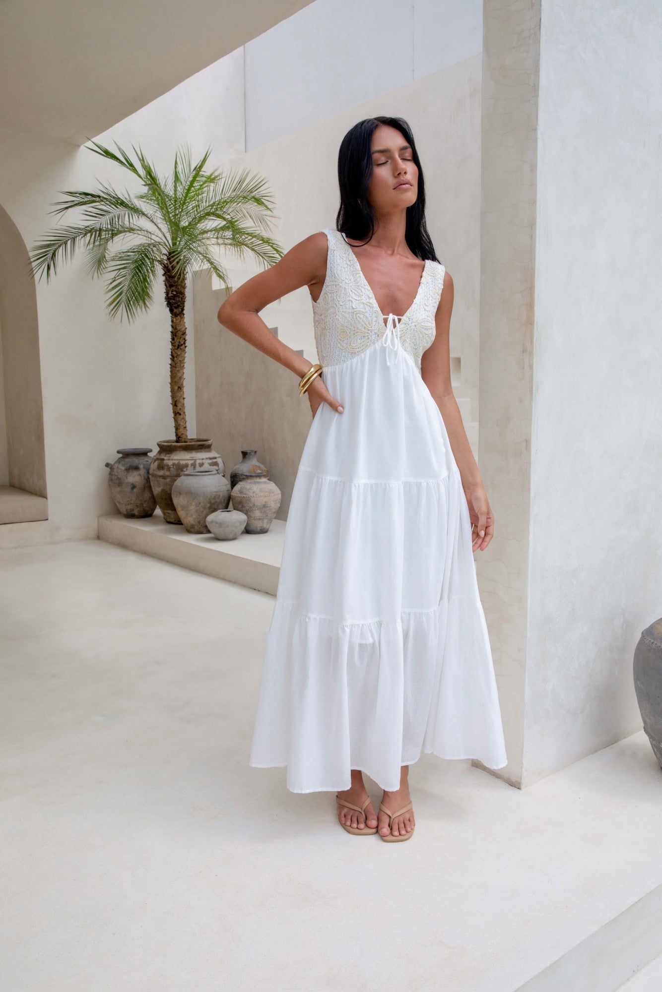 Ophelia Paradise Maxi Dress in Soft Yellow Your Love Maxi Dress White 3