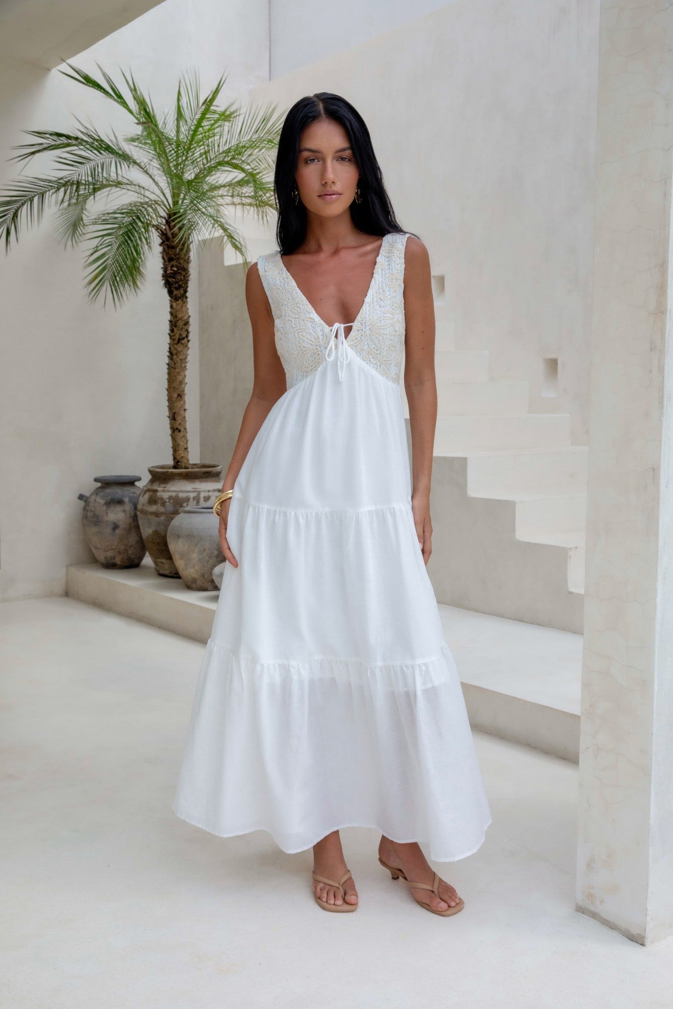 Ophelia Paradise Maxi Dress in Soft Yellow Your Love Maxi Dress White 1