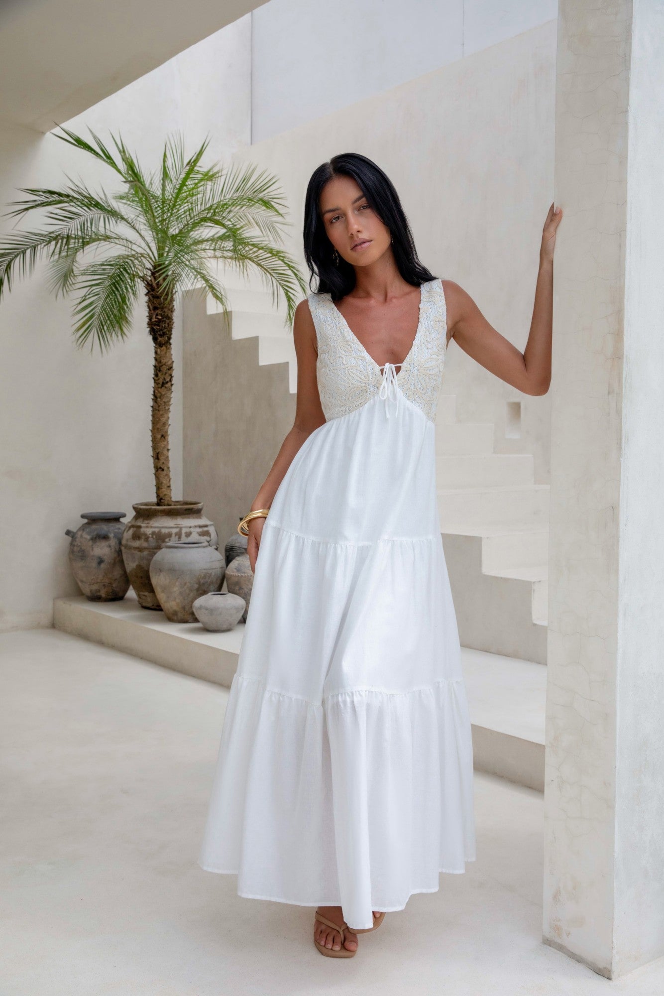 Ophelia Paradise Maxi Dress in Soft Yellow Your Love Maxi Dress White 4