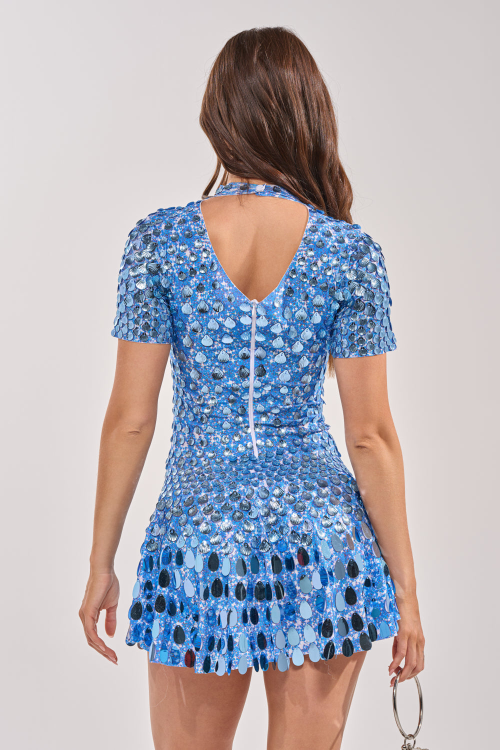 Aurora Sequin Mini Dress BLUE 5