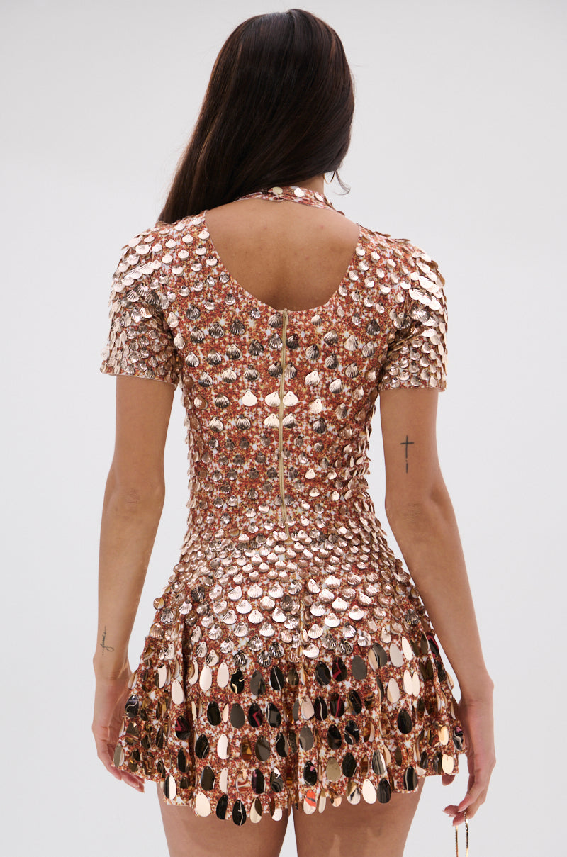 Aurora Sequin Mini Dress Multi 5