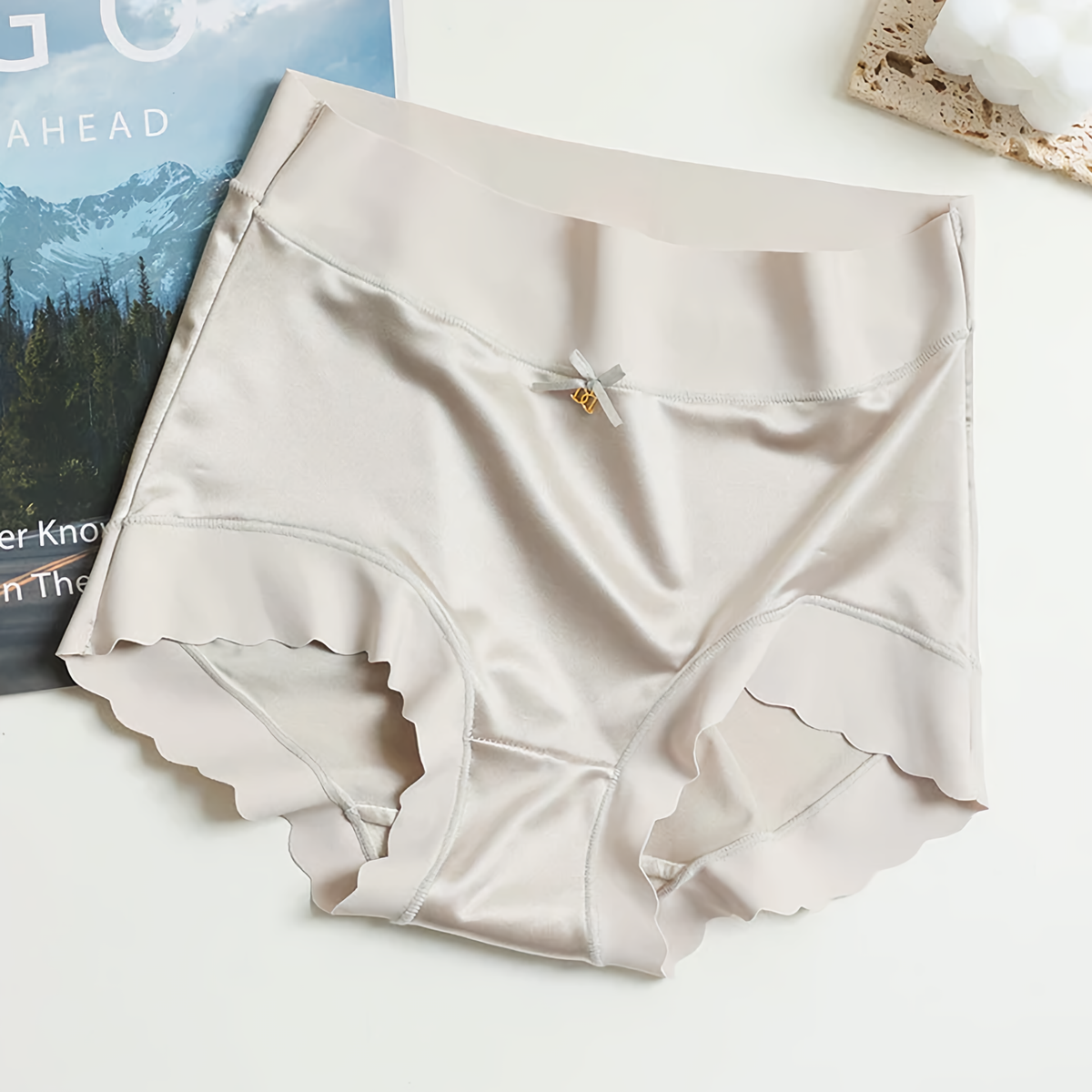 Vanee Seamless Satin Slip Dress Multi 4