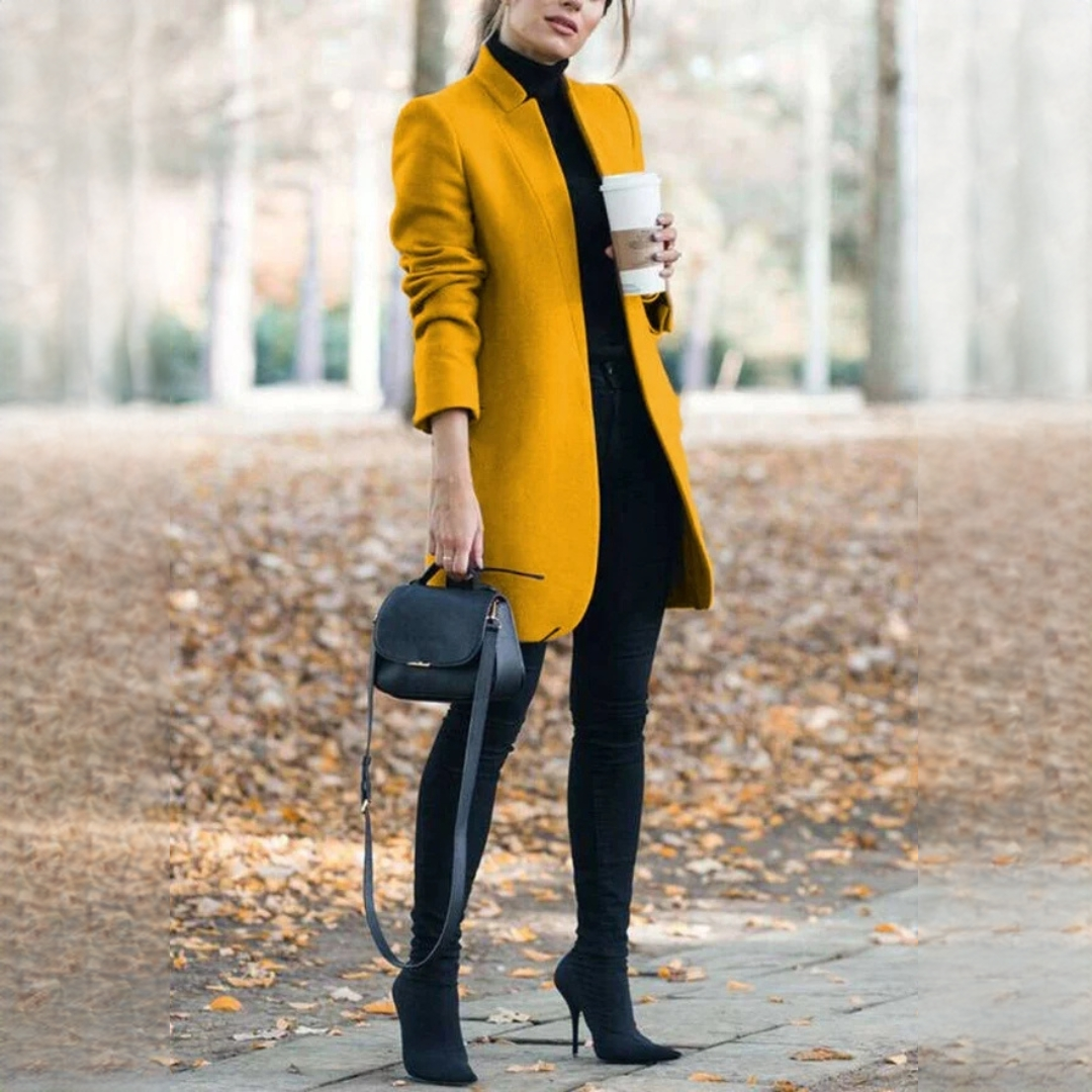 Savannah Satin Blazer Dress Green 3