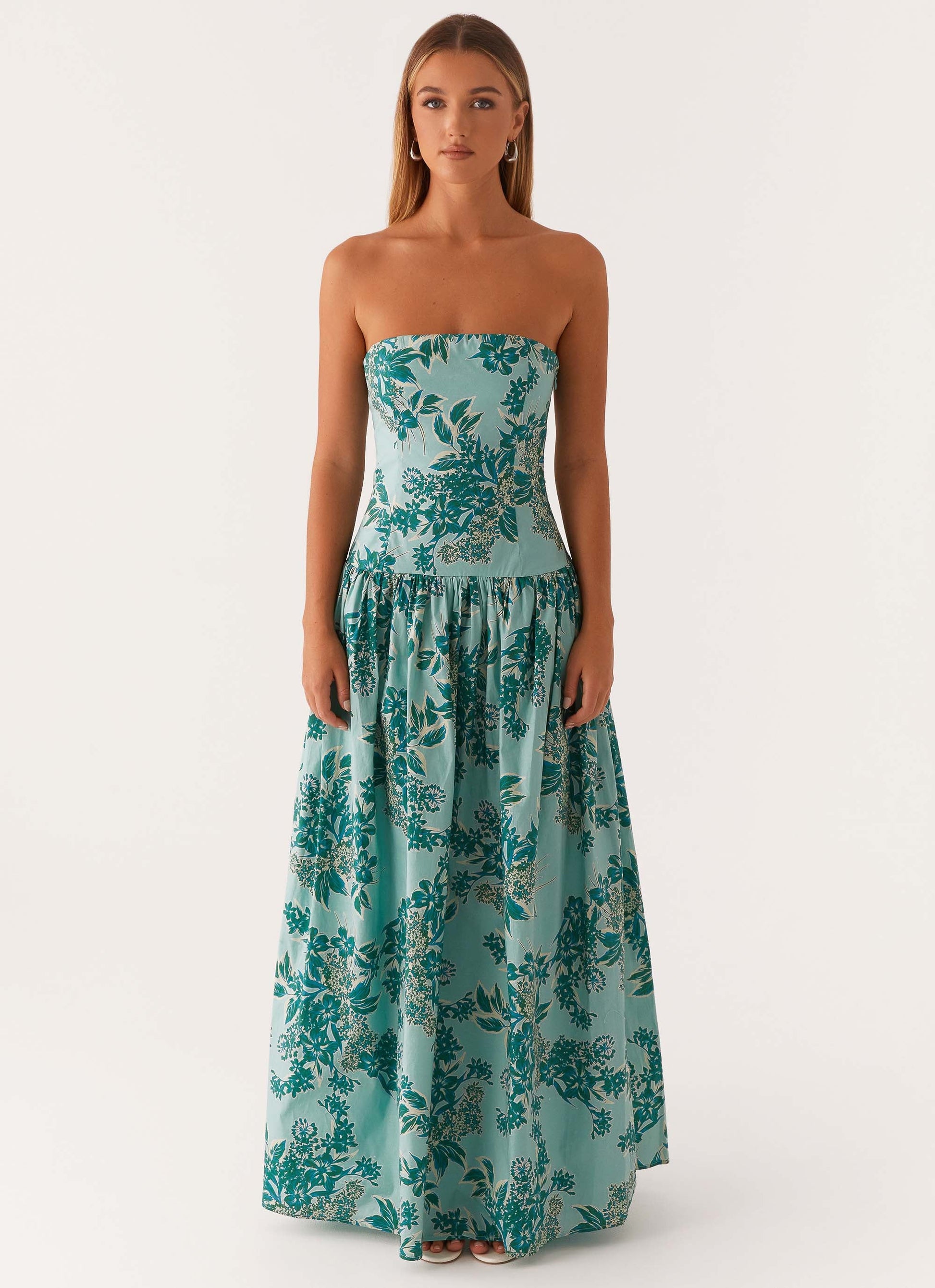 Andorra Floral Maxi Dress Cloud Nine Floral 2