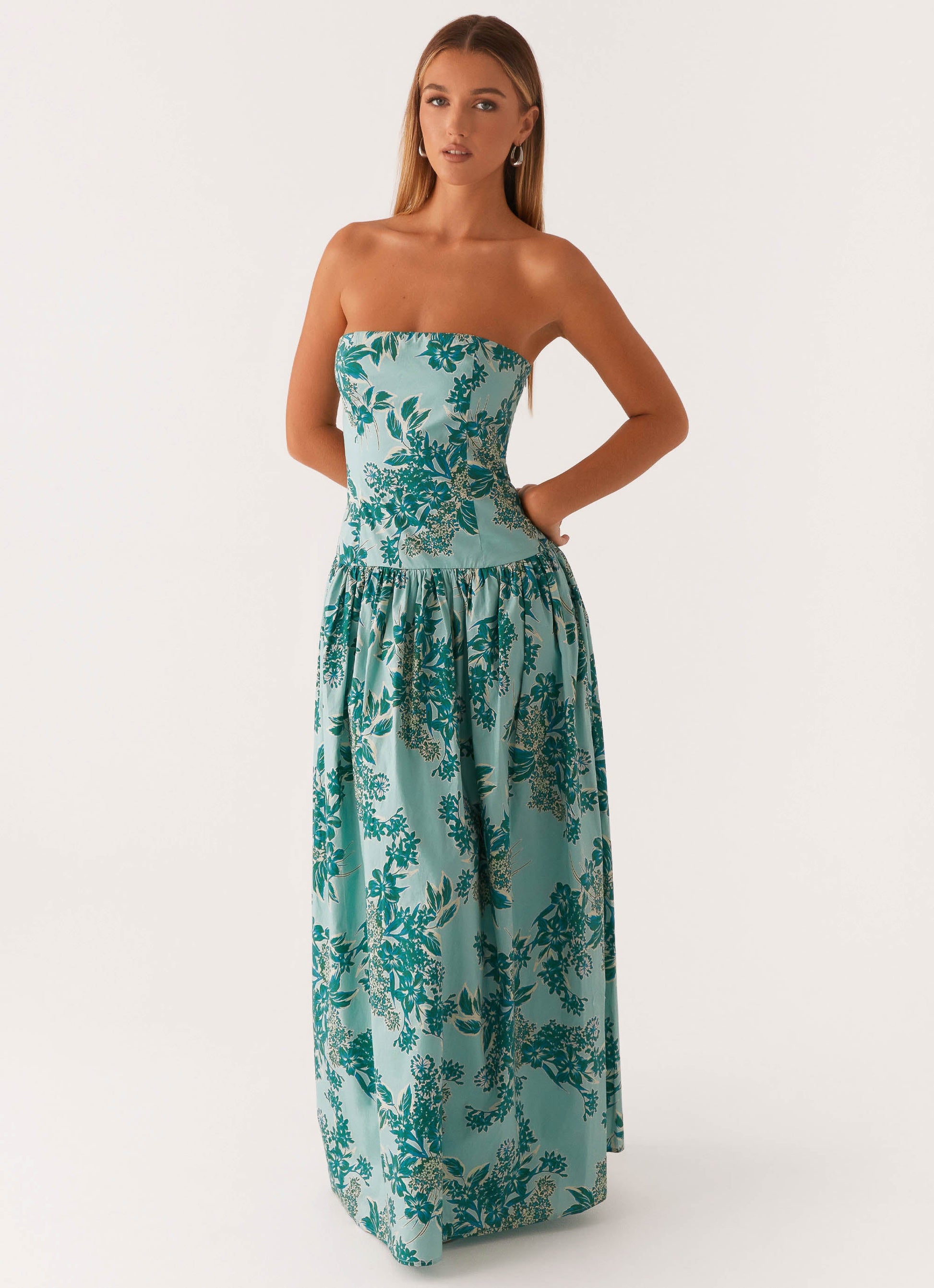 Andorra Floral Maxi Dress Cloud Nine Floral 5