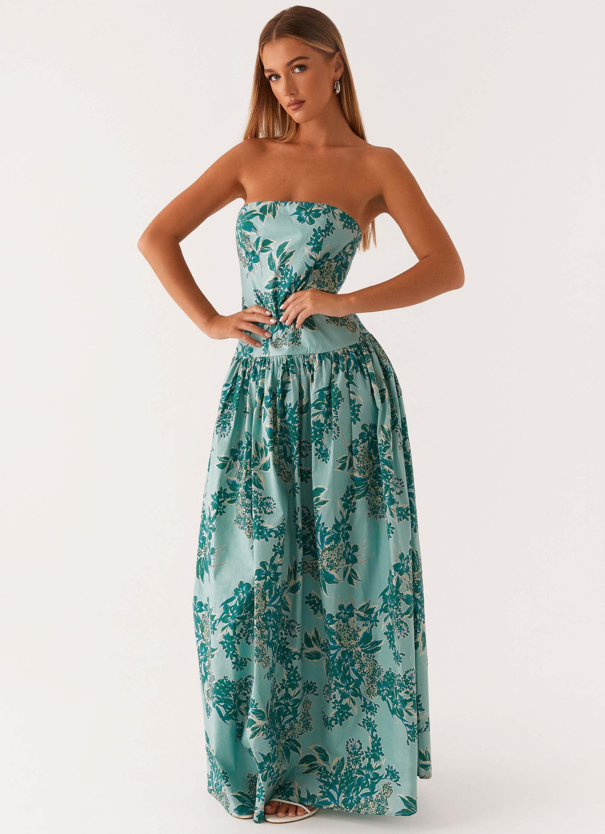 Andorra Floral Maxi Dress Cloud Nine Floral 6
