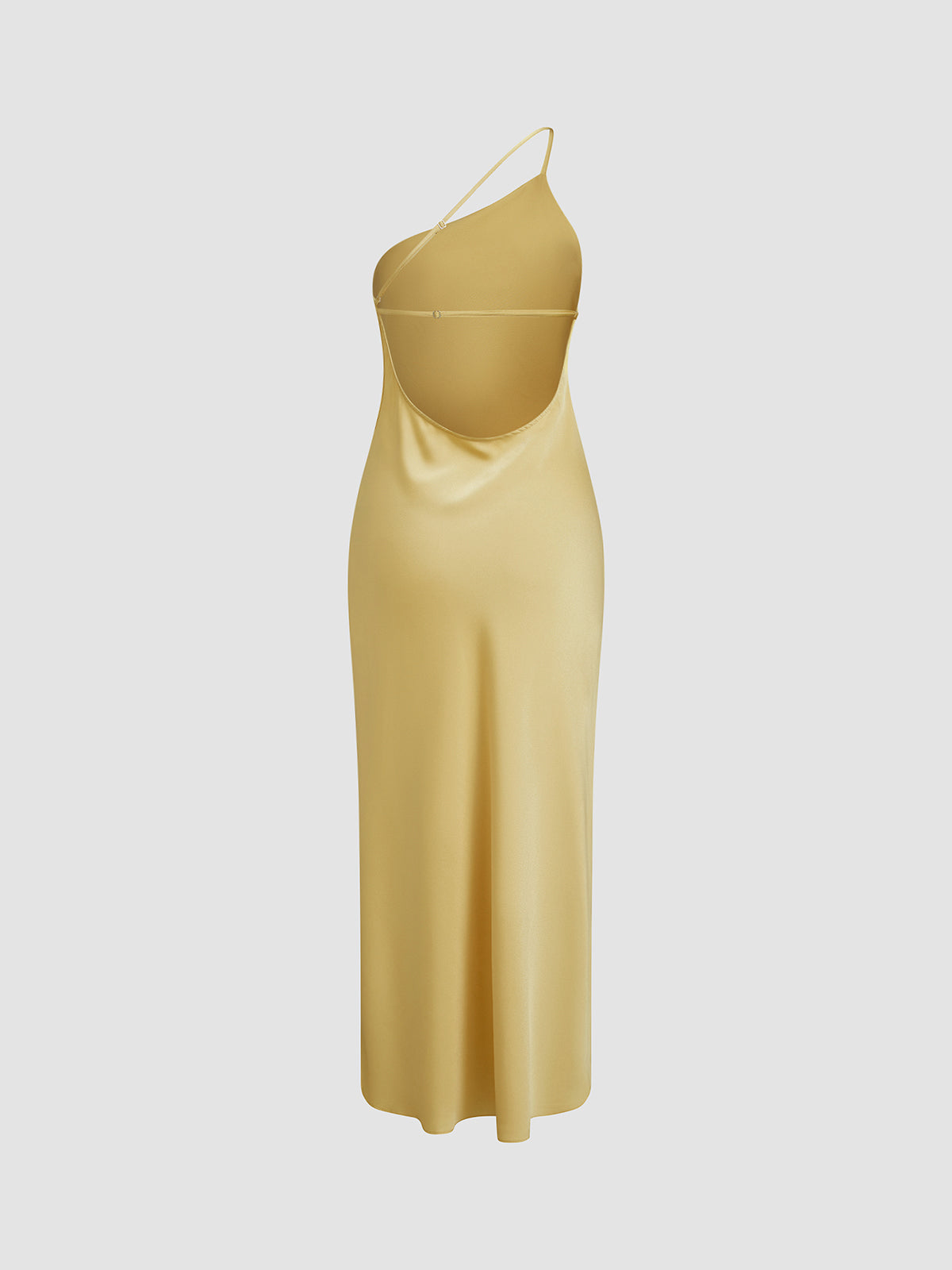Isabelle Satin Maxi Dress with Backless Slits Multi 14