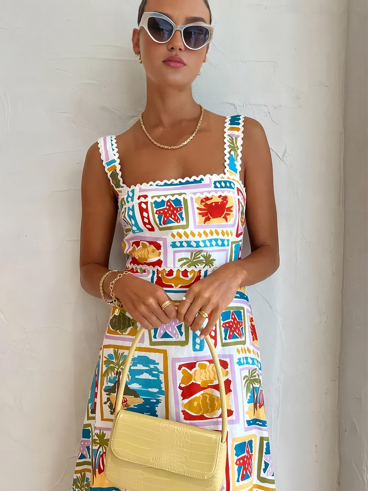 Anouk Graffiti Print Maxi Dress Multicolor 2