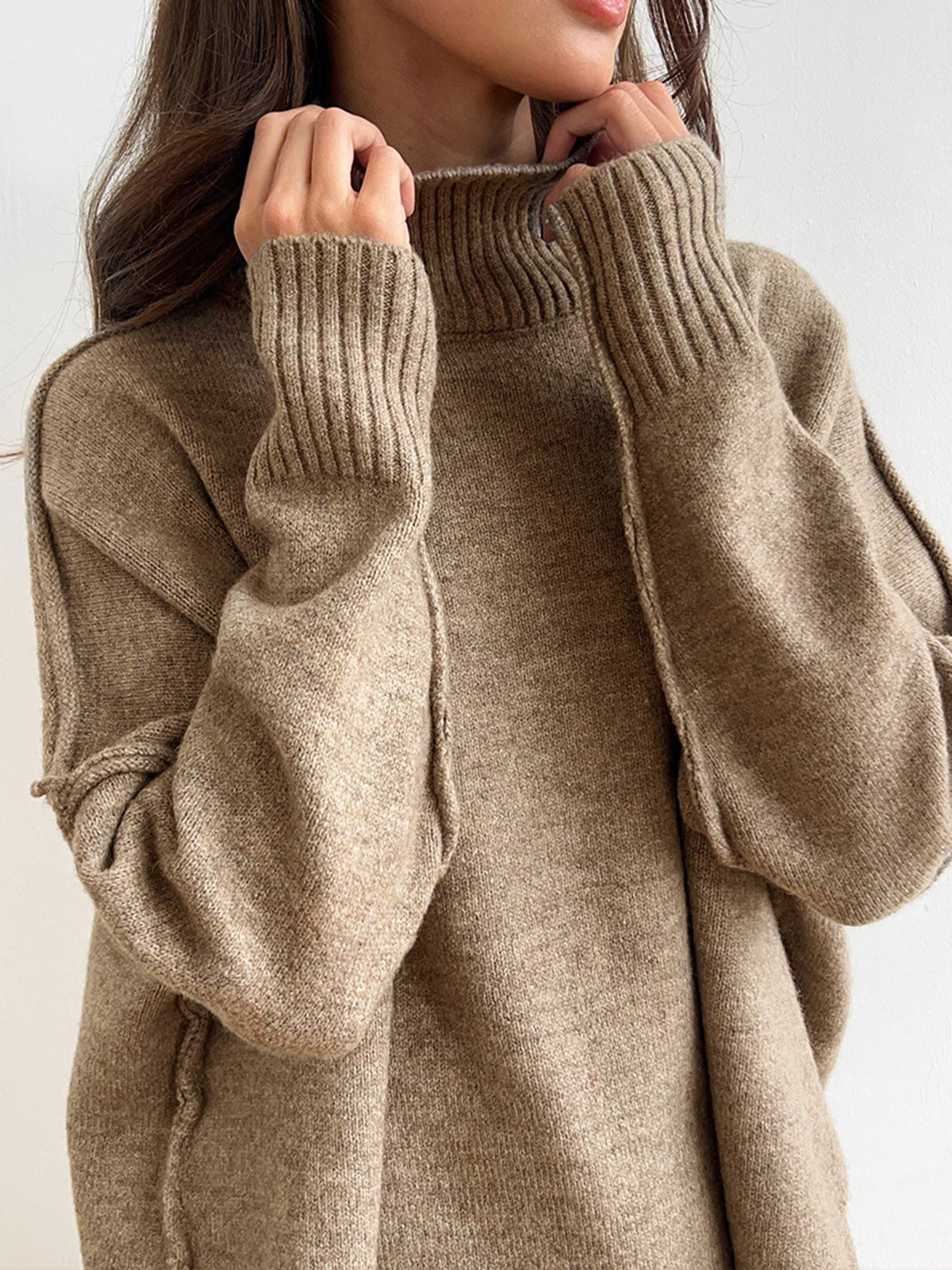 Margot Turtleneck Knit Set Grey 3