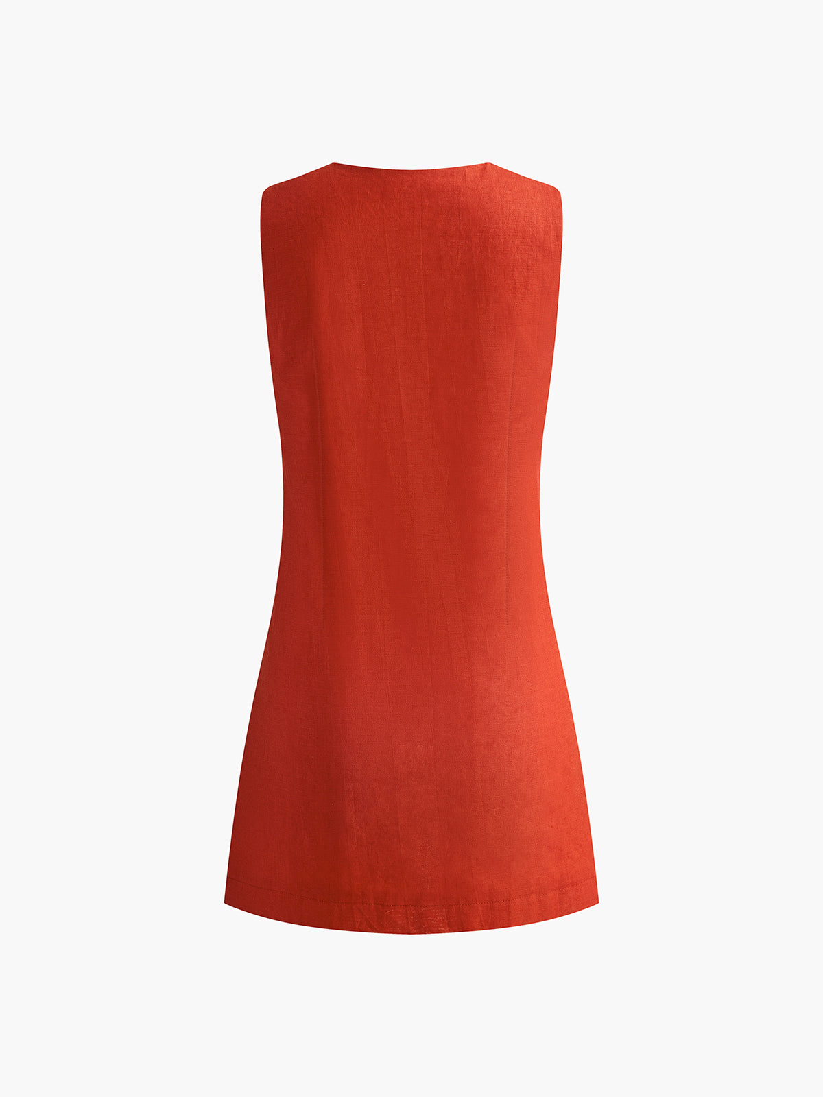 Celeste Cotton Linen V-Neck Mini Dress Multi 7