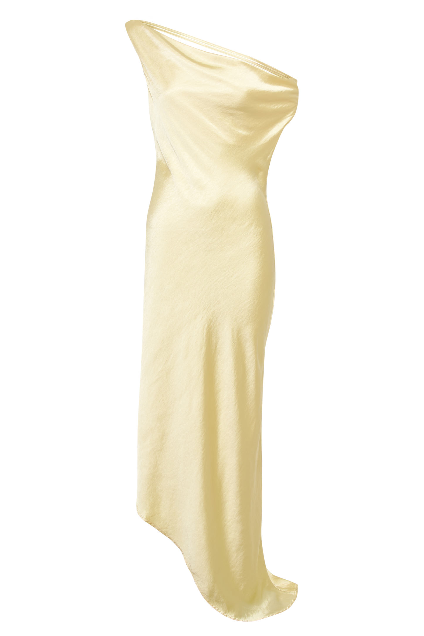 Yvette Asymmetrical Slip Maxi Dress in Emerald Emerald 25