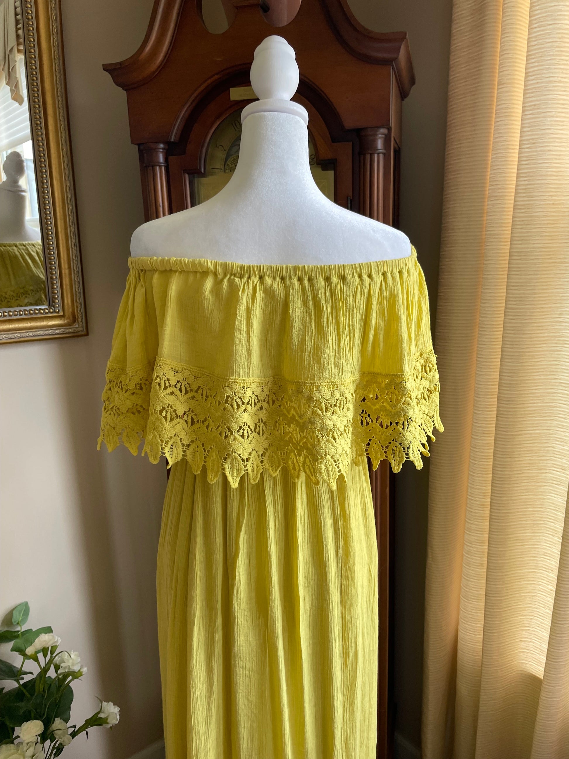 Magnolia Off-Shoulder Crochet Maxi Dress 6