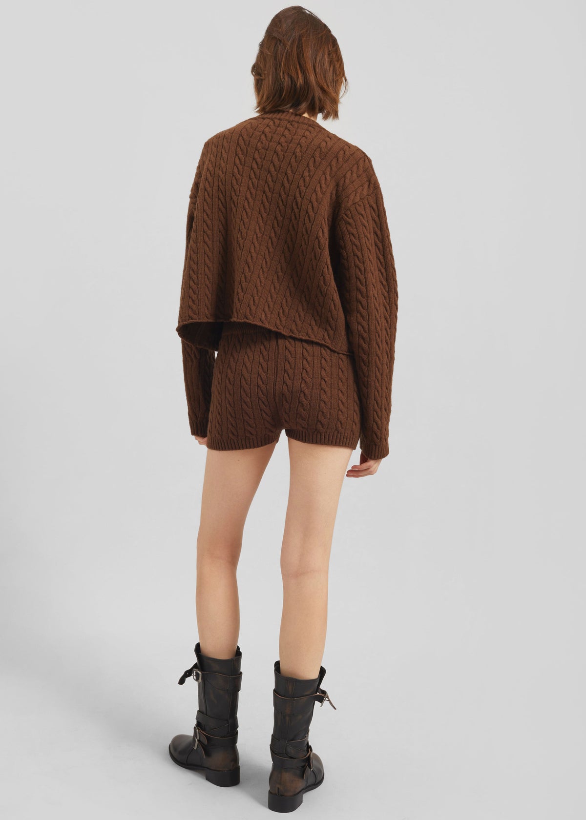 Brisbane Cropped Sweater Brown 7