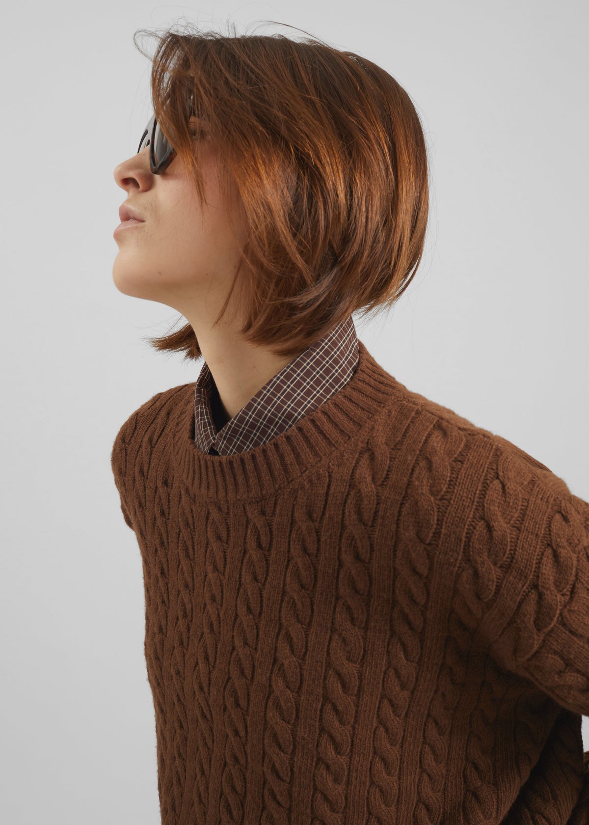 Brisbane Cropped Sweater Brown 5