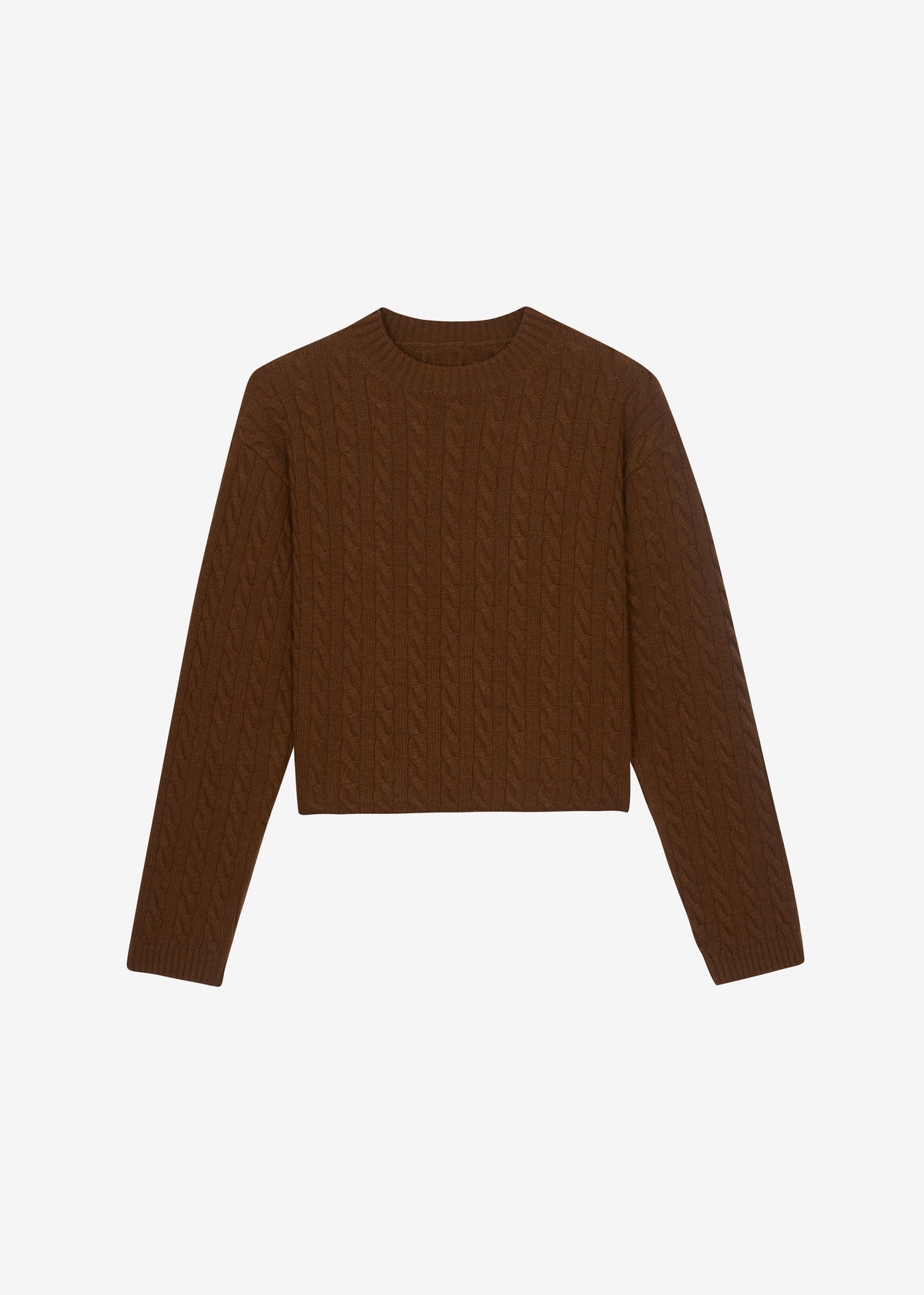 Brisbane Cropped Sweater Brown 8
