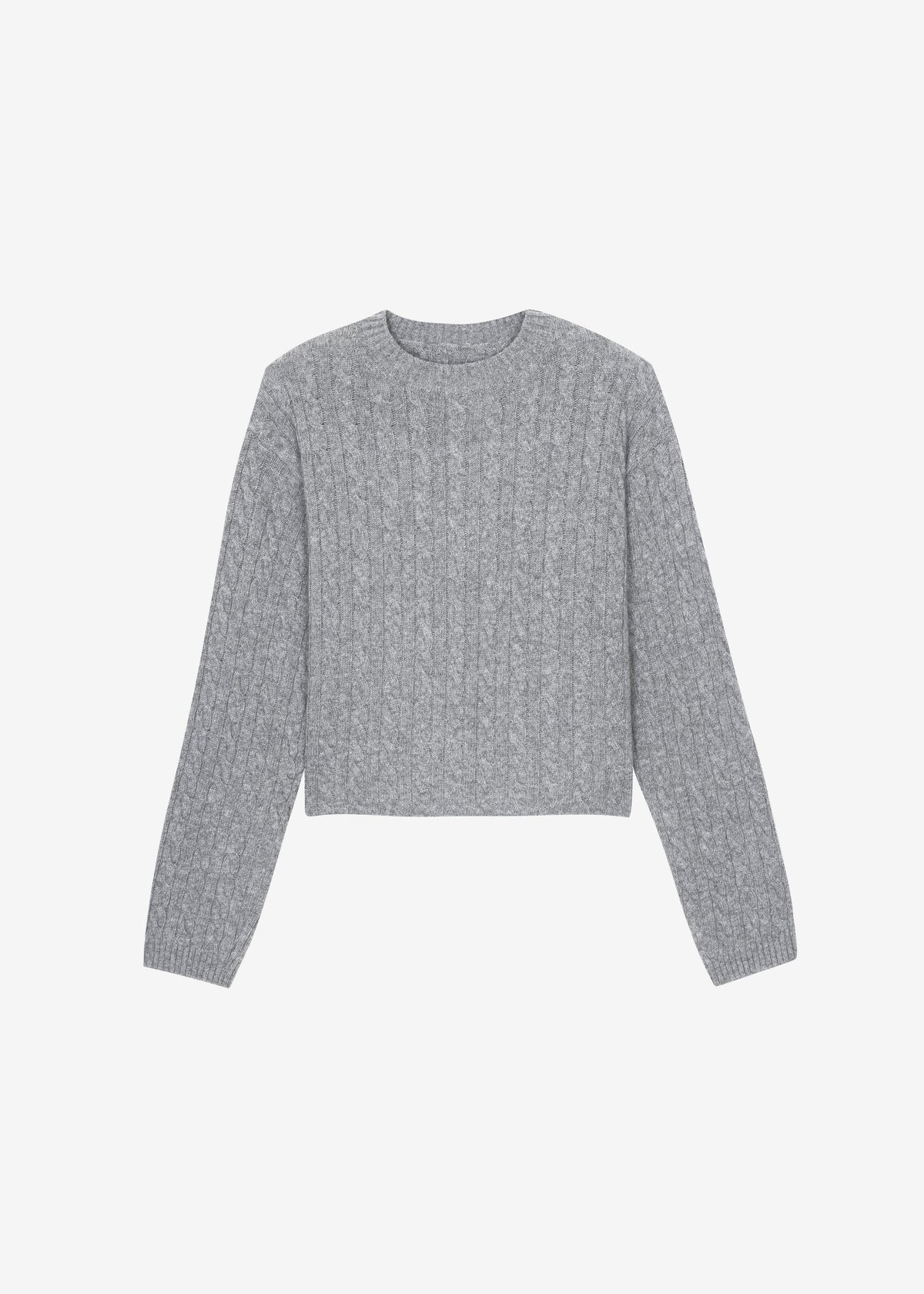 Brisbane Cropped Sweater Grey 9