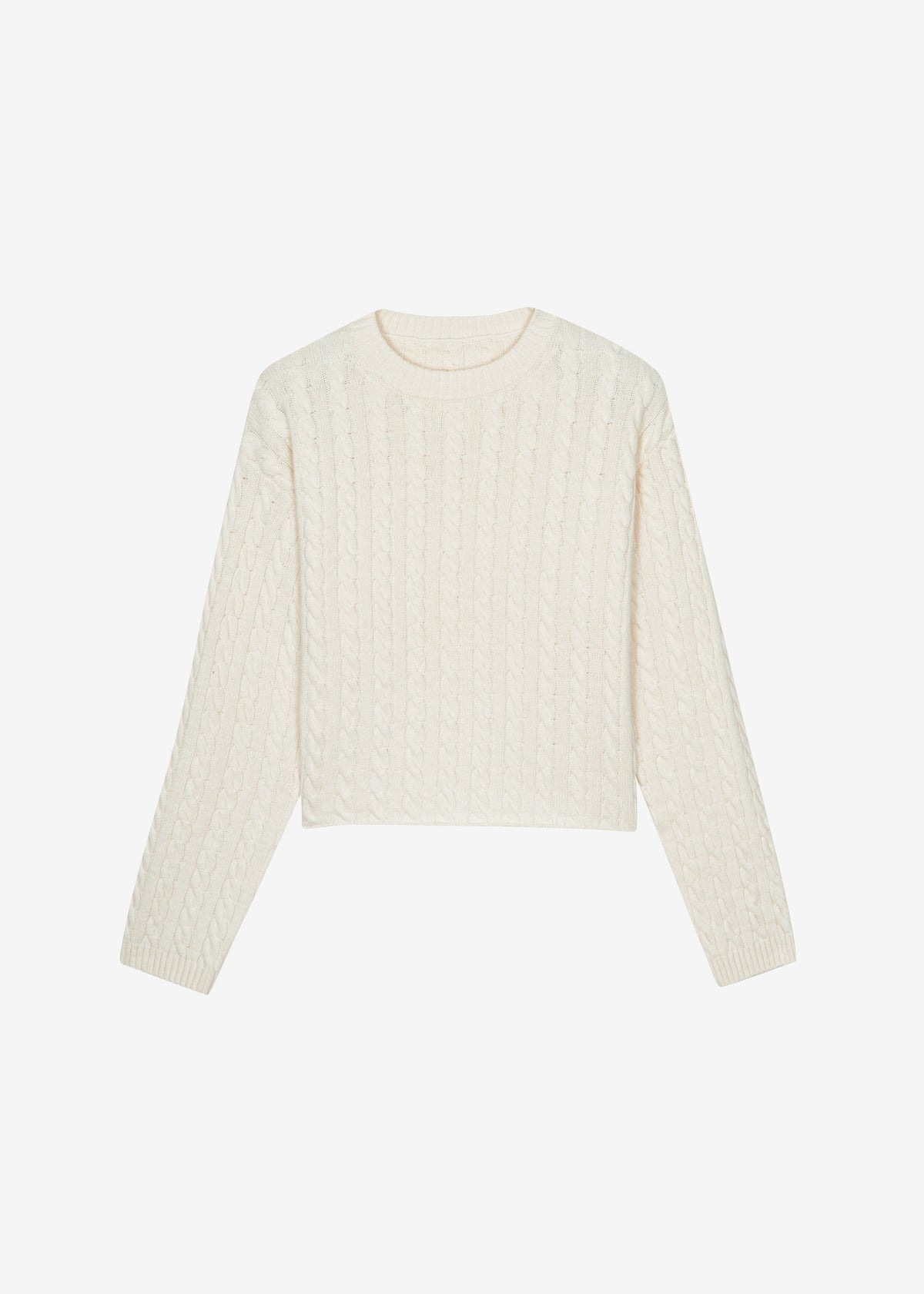 Brisbane Cropped Sweater White 6