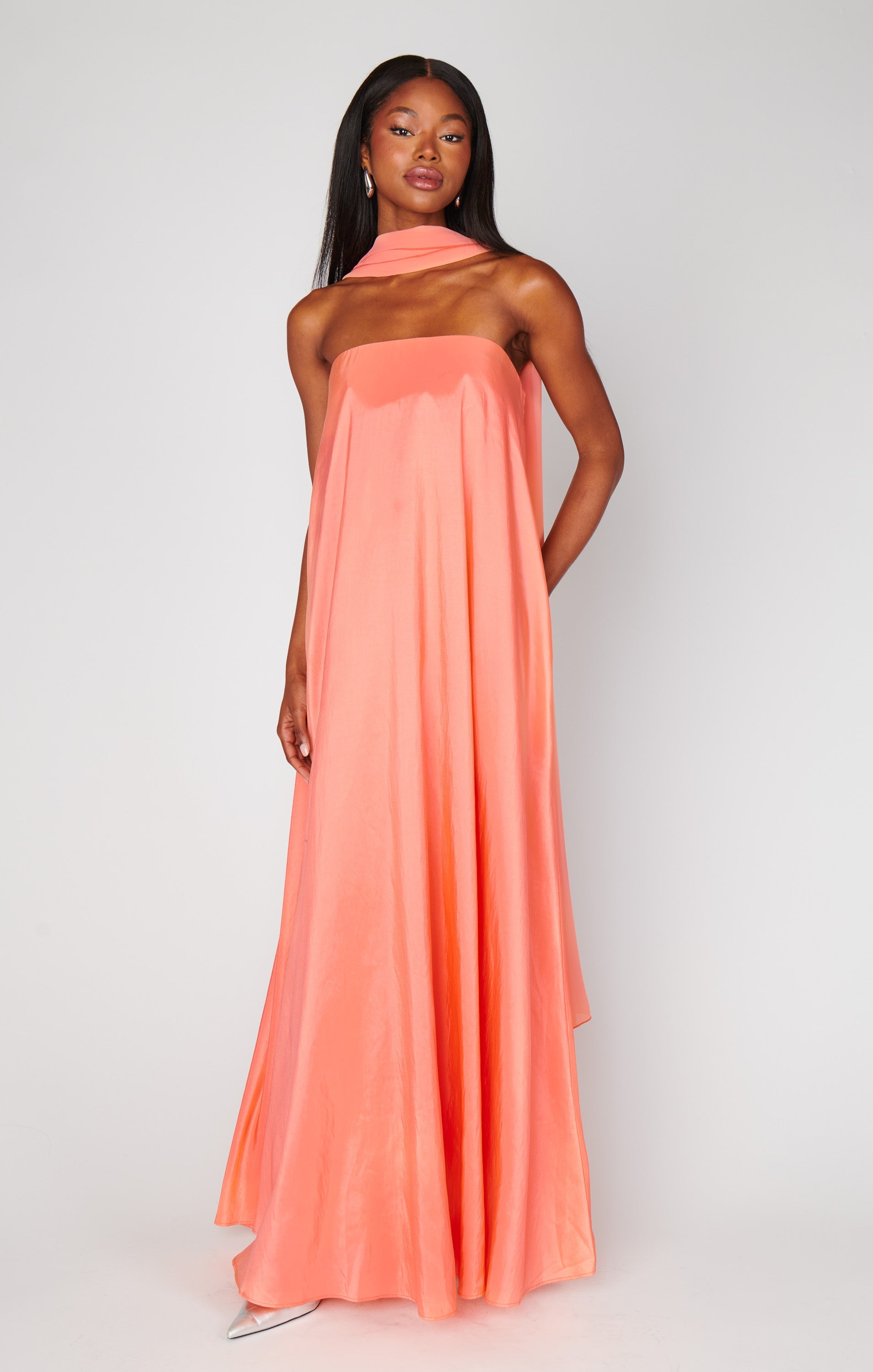 Margot Silk Charmeuse Wedding Guest Dress 11