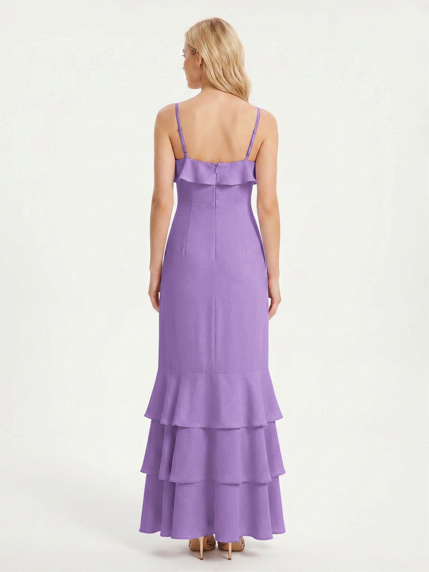 Isabelle Chiffon Tea-Length Bridesmaid Dress Tahiti 2