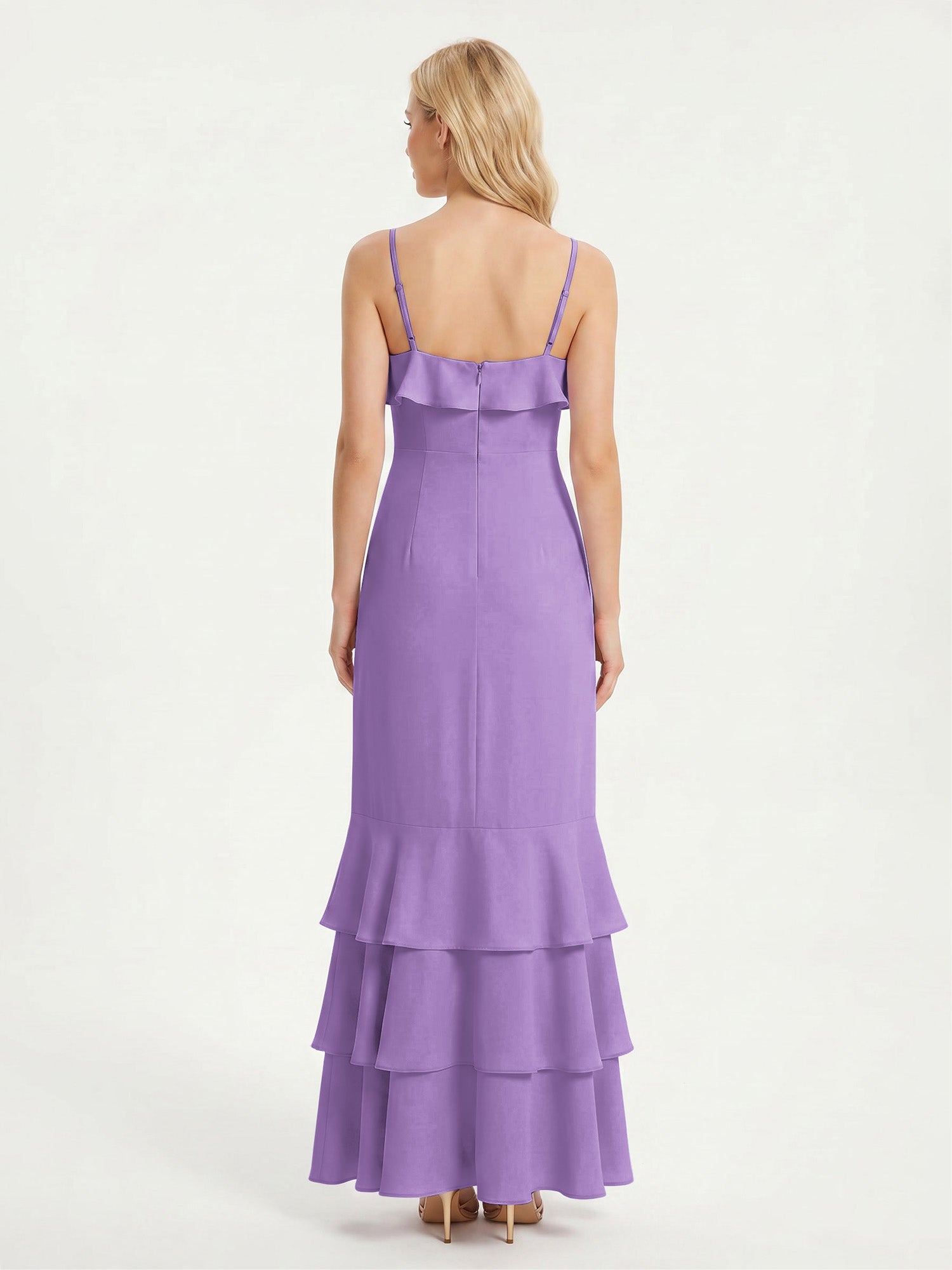 Isabelle Chiffon Tea-Length Bridesmaid Dress Tahiti 2