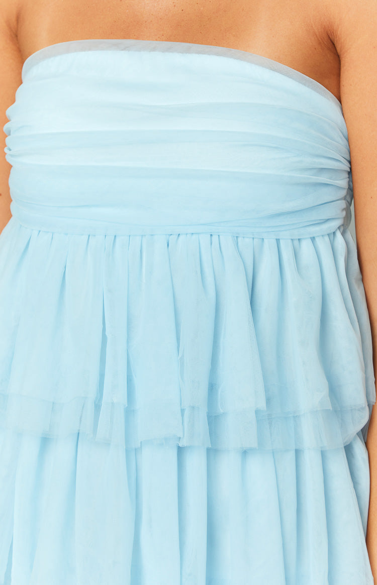 Georgina Blue Satin Homecoming Dress Blue 6