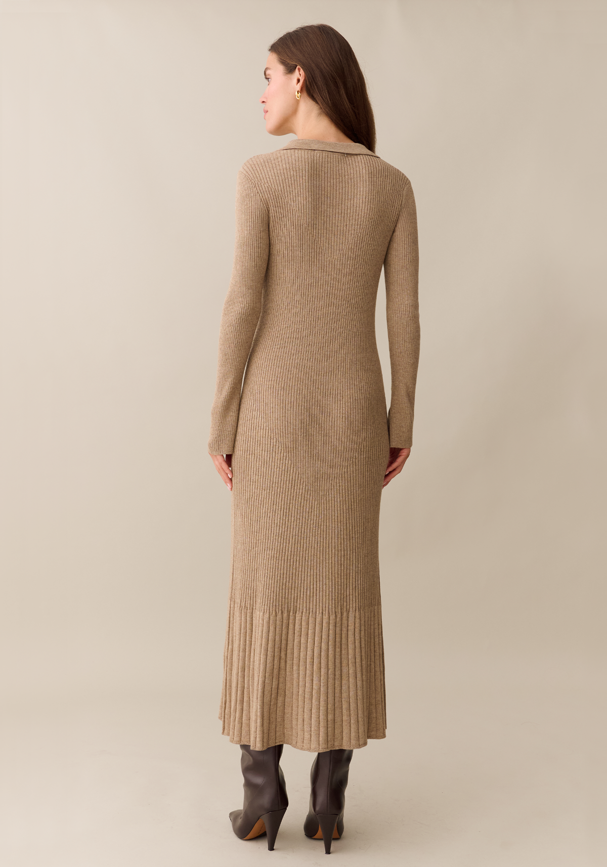Nicole Knit Dress in Mocha MOCHA 3