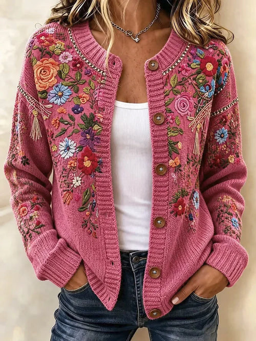 Margot Vintage Floral Jacket Pink 1