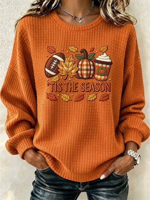 Margot Graphic Sweatshirt Orange 1