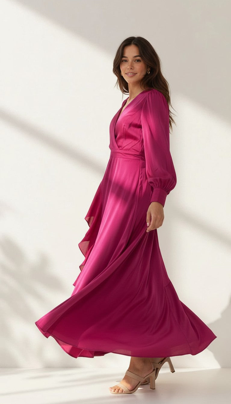 Marilia Silk Maxi Dress RoyalBlue 10
