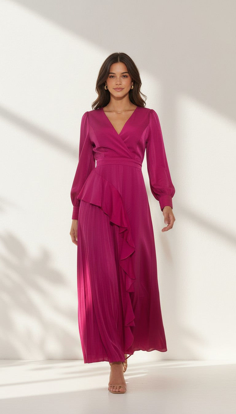 Marilia Silk Maxi Dress RoyalBlue 9