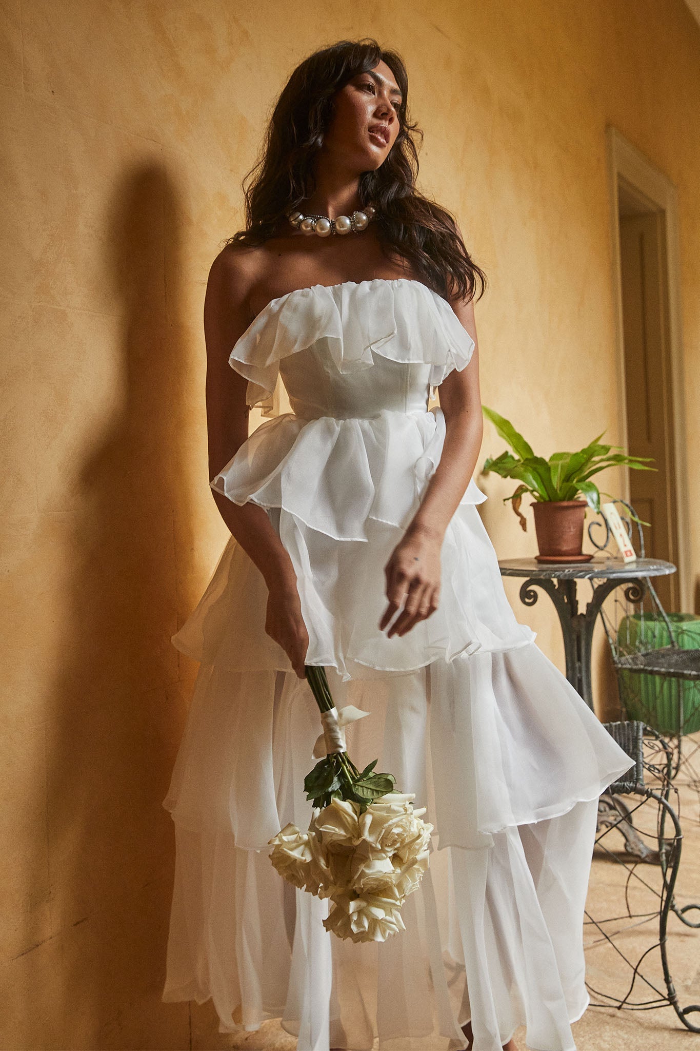 Oceana Layered Ruffle Maxi Dress 3