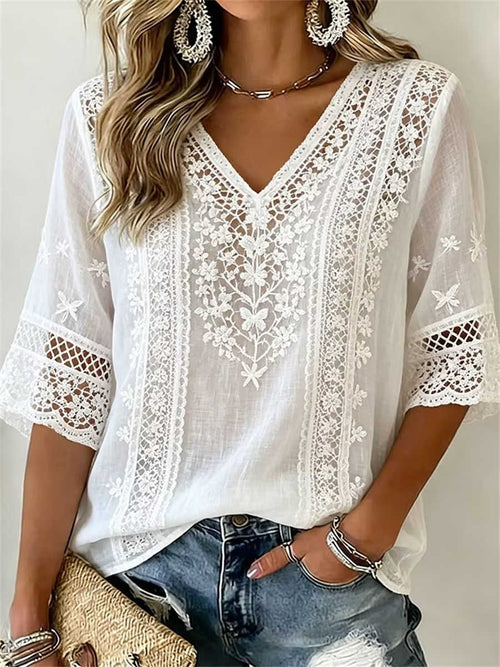 Kalinda Lace Blouse White 1