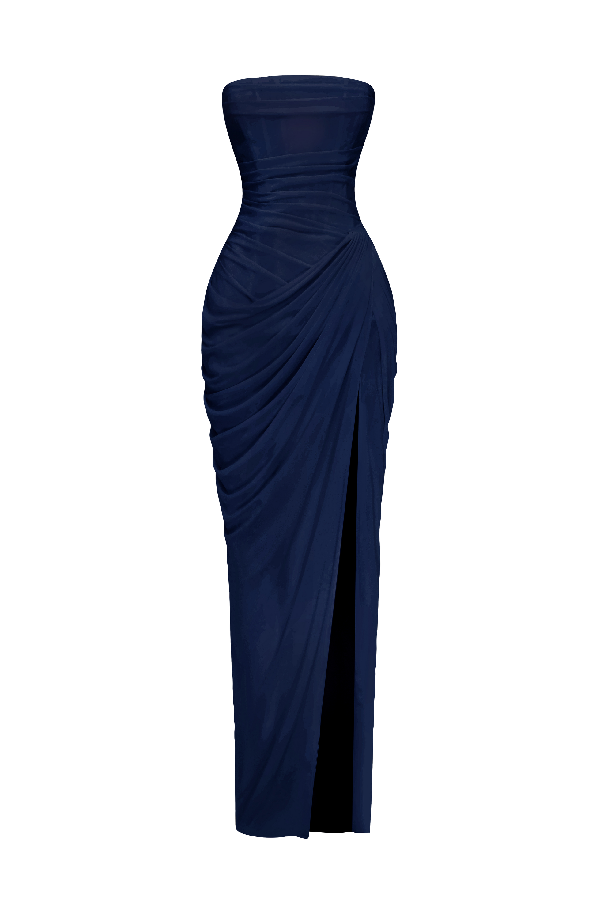Cyra Linen Maxi Dress in Navy Navy 7