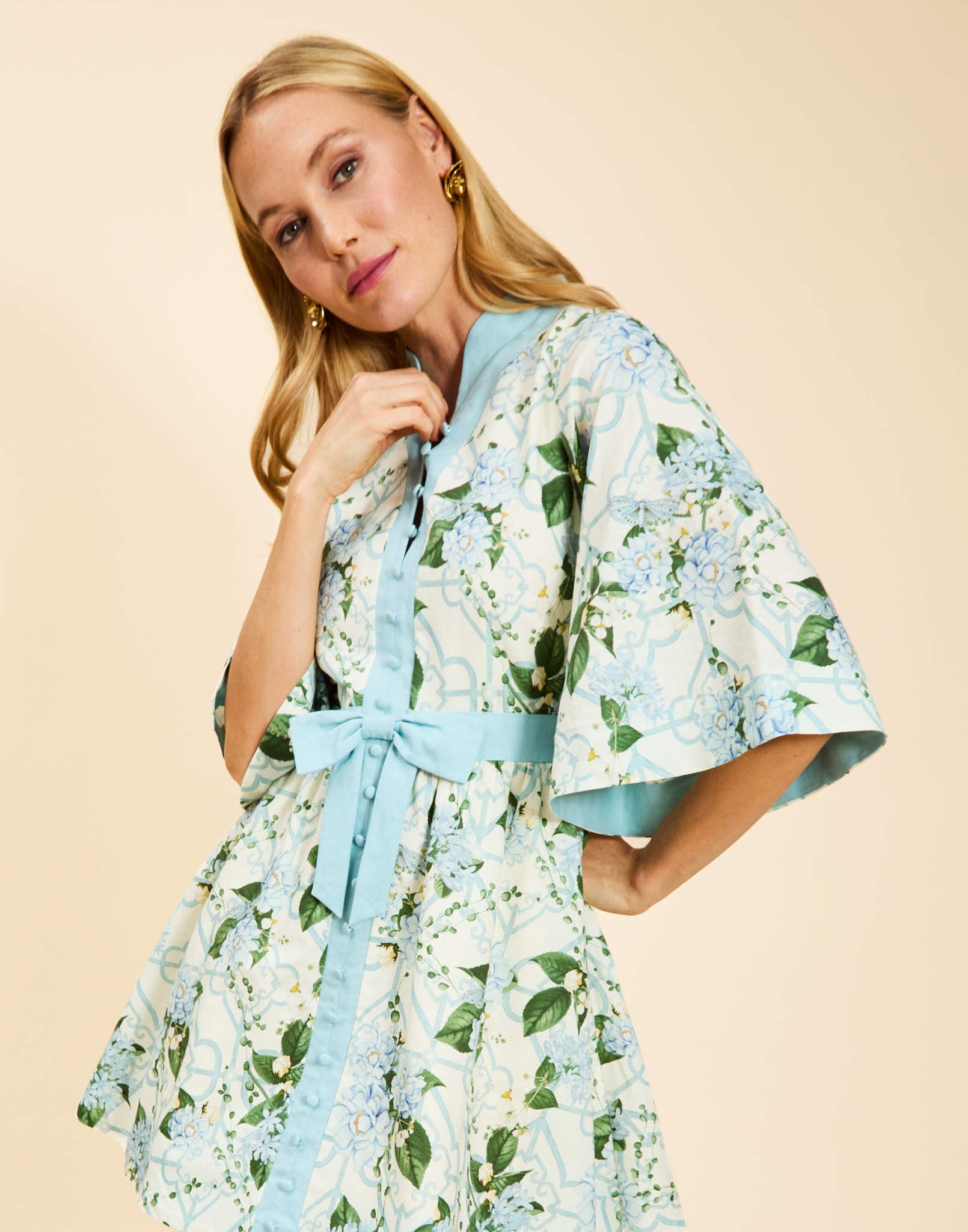 Carmen Quatrefoil Mini Dress QUATREFOIL GARDEN 5