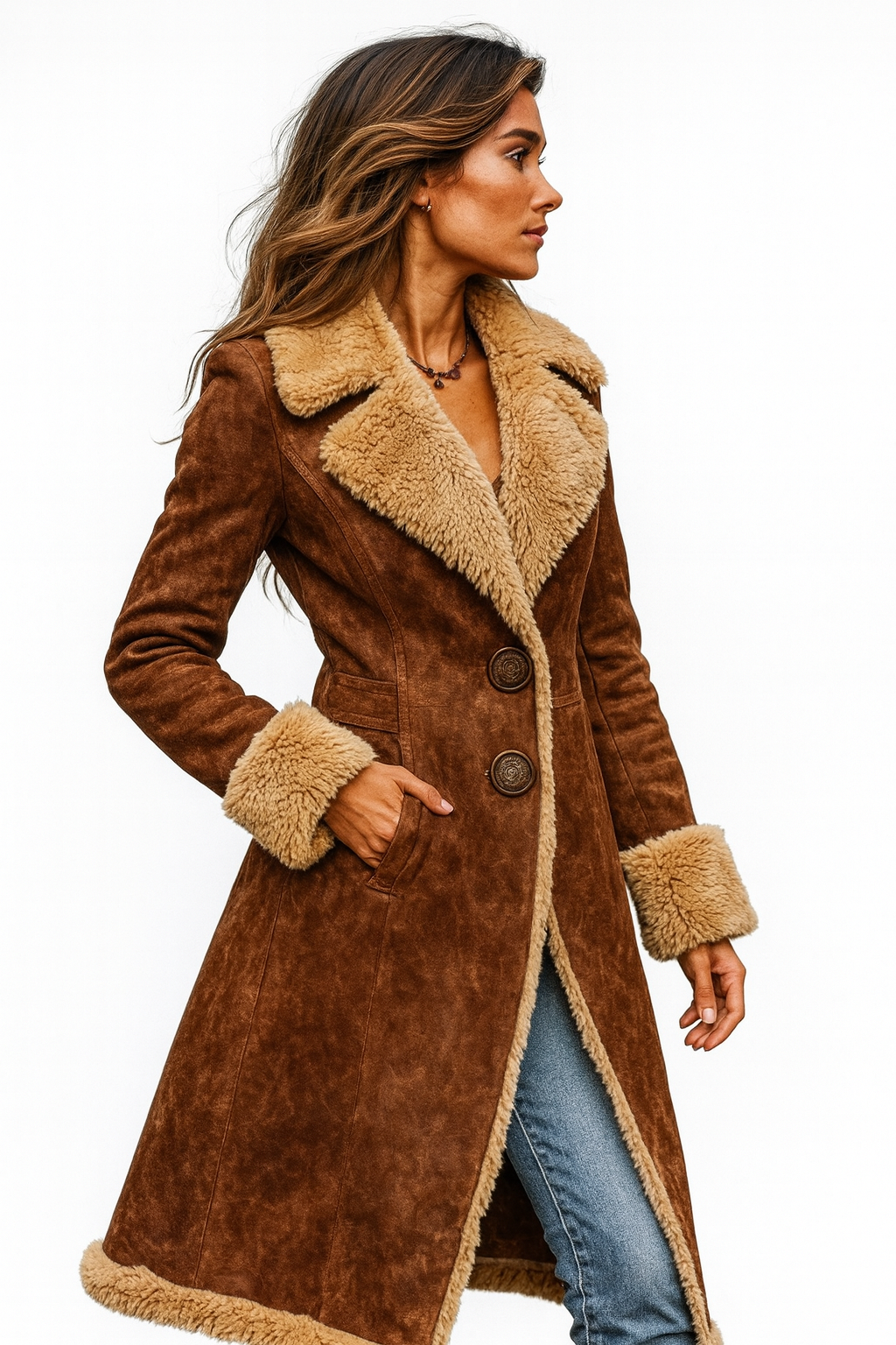 Isabella Vintage Coat Inspired Long Coat 3