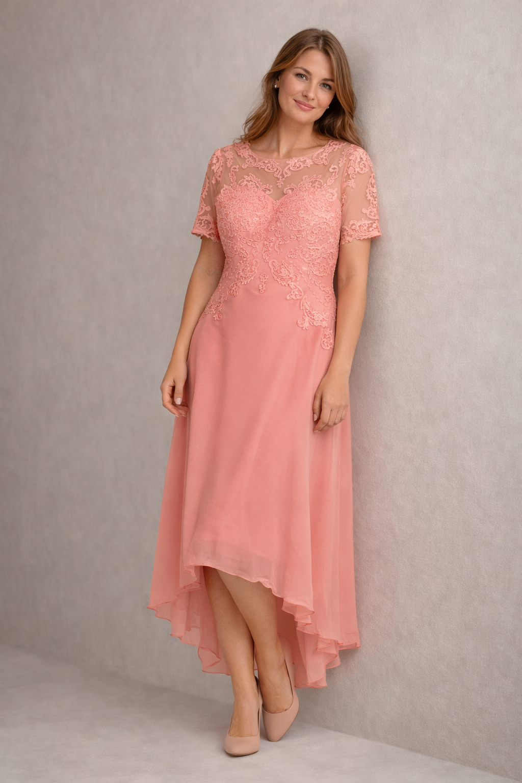 Rosalie Lace Evening Dress Multi 2