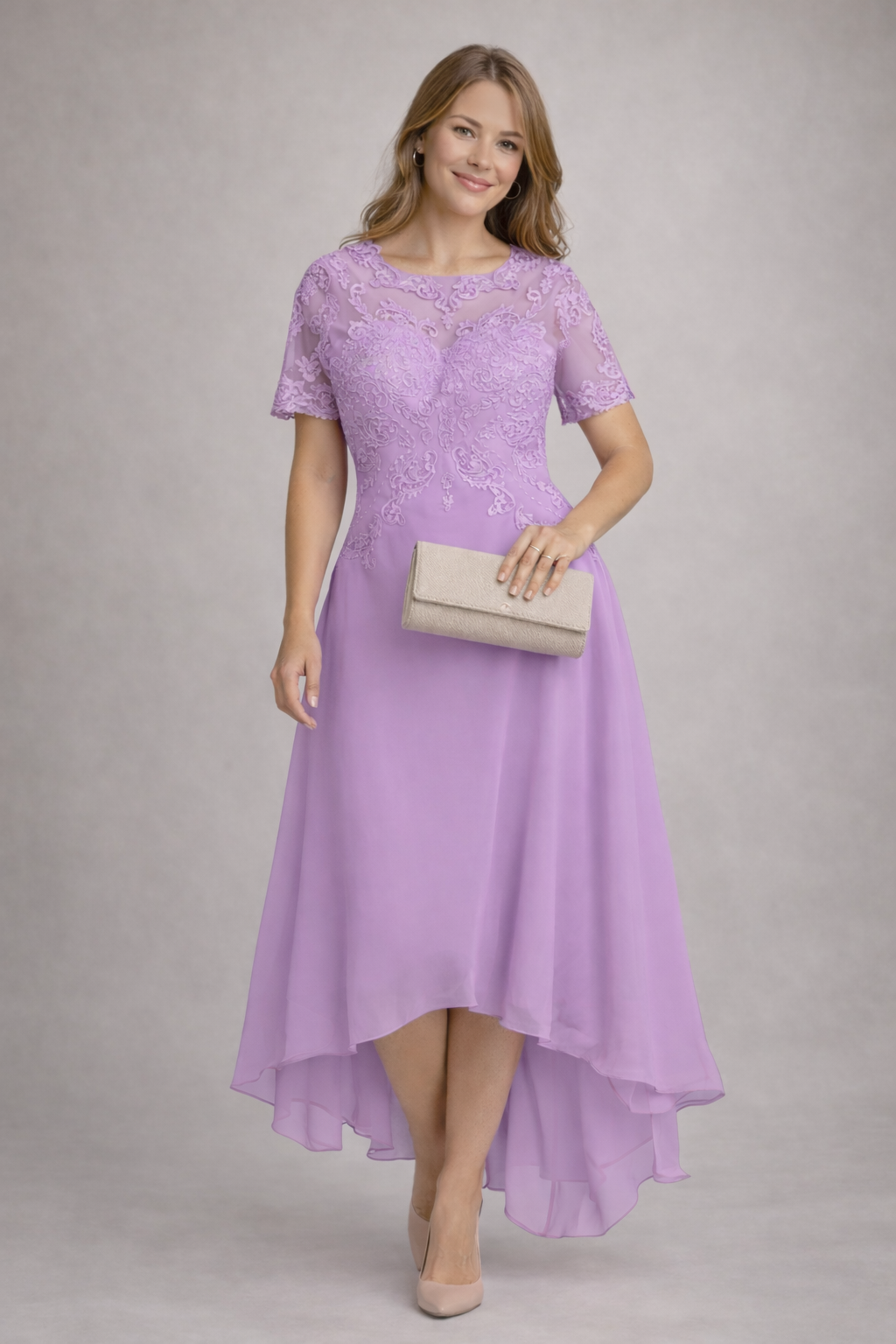 Rosalie Lace Evening Dress Multi 5