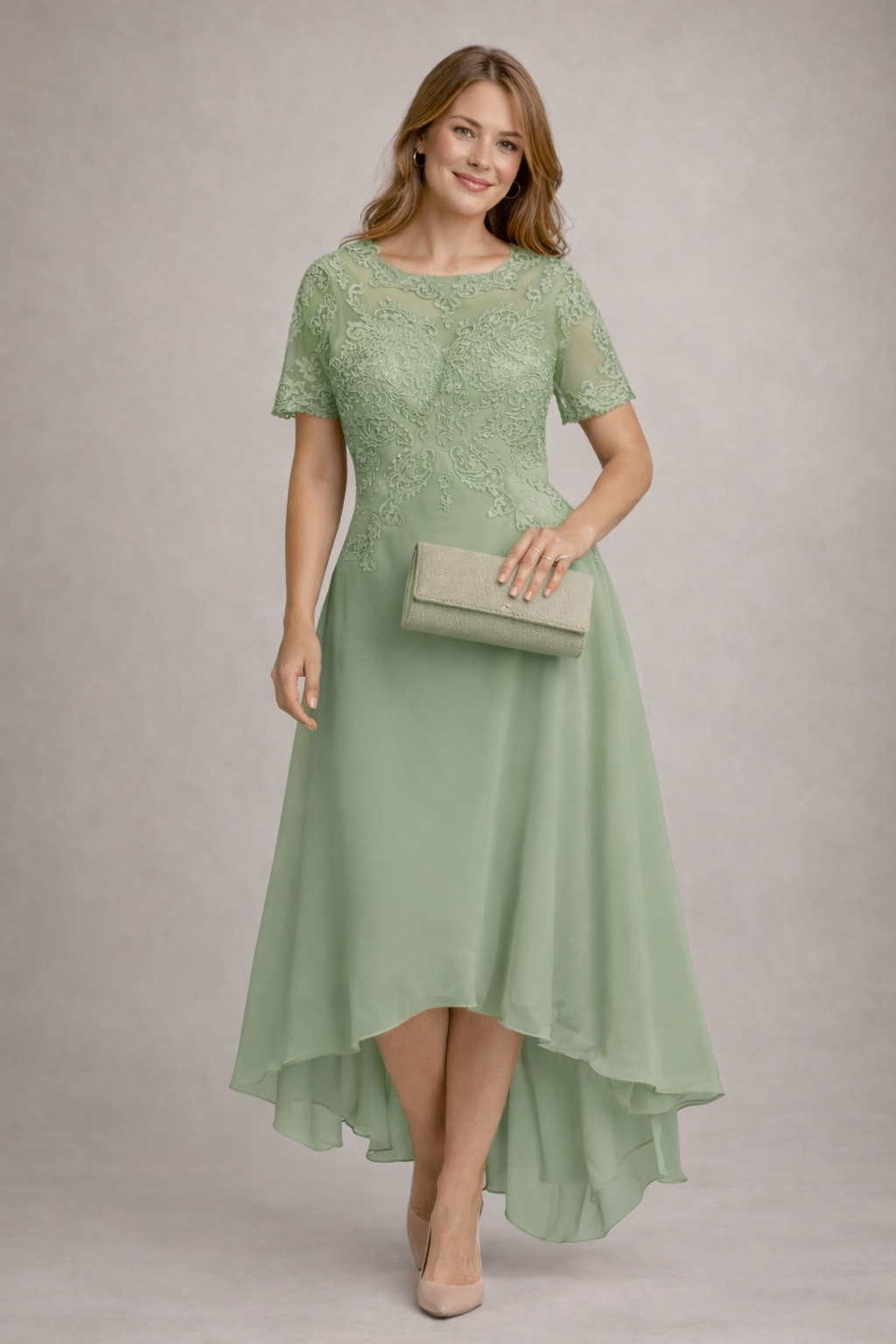 Rosalie Lace Evening Dress Multi 4